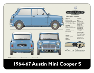 Austin Mini Cooper S 1964-67 Mouse Mat